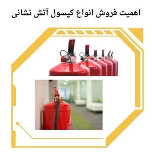 فروش کپسول آتش نشانی برای ایمنی خانه و محل کار